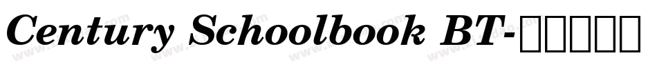 Century Schoolbook BT字体转换